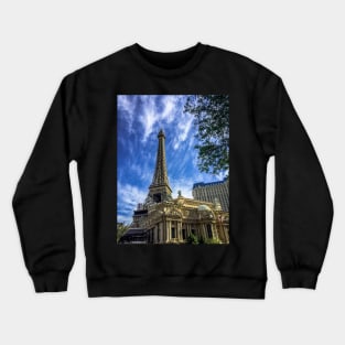 Eiffel Tower Replica at Paris Hotel - Las Vegas, Nevada Crewneck Sweatshirt